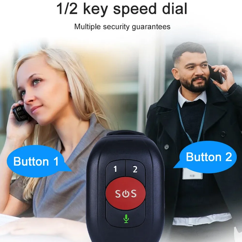 Fall Detection Watch - 노인용 4G LTE SOS 시계 GPS