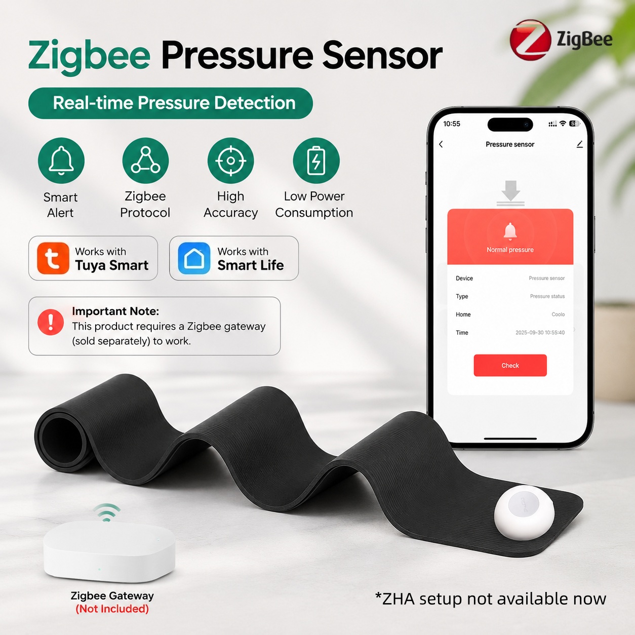 Smart Insole Pressure - Zigbee 압력 센서 감지기 중력 감지