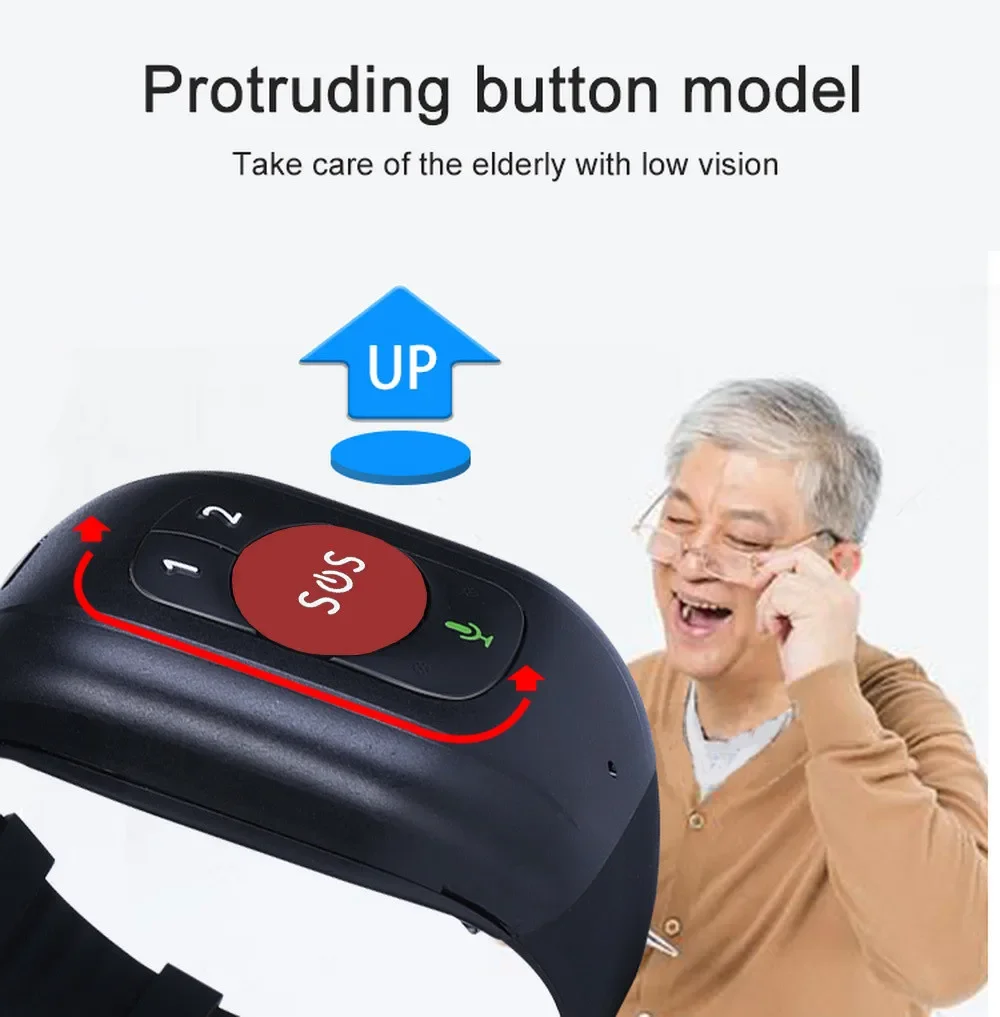 노인용 4G LTE SOS 시계 GPS 추적 낙상 경보 - Fall Detection Watch 리뷰 및 가격