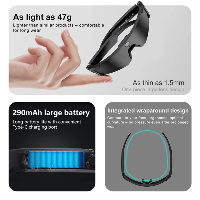 원플러스 AL 스마트 안경 8K 원격 제어 사진 카메라 - Smart Glasses Lens 리뷰 및 가격