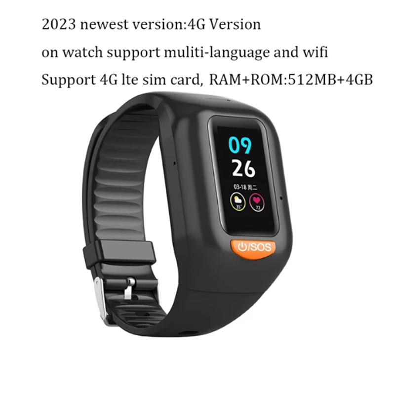 최신 노인 4G 스마트 시계 남자 컬러 스크린 GPS  - Fall Detection Watch 리뷰 및 가격