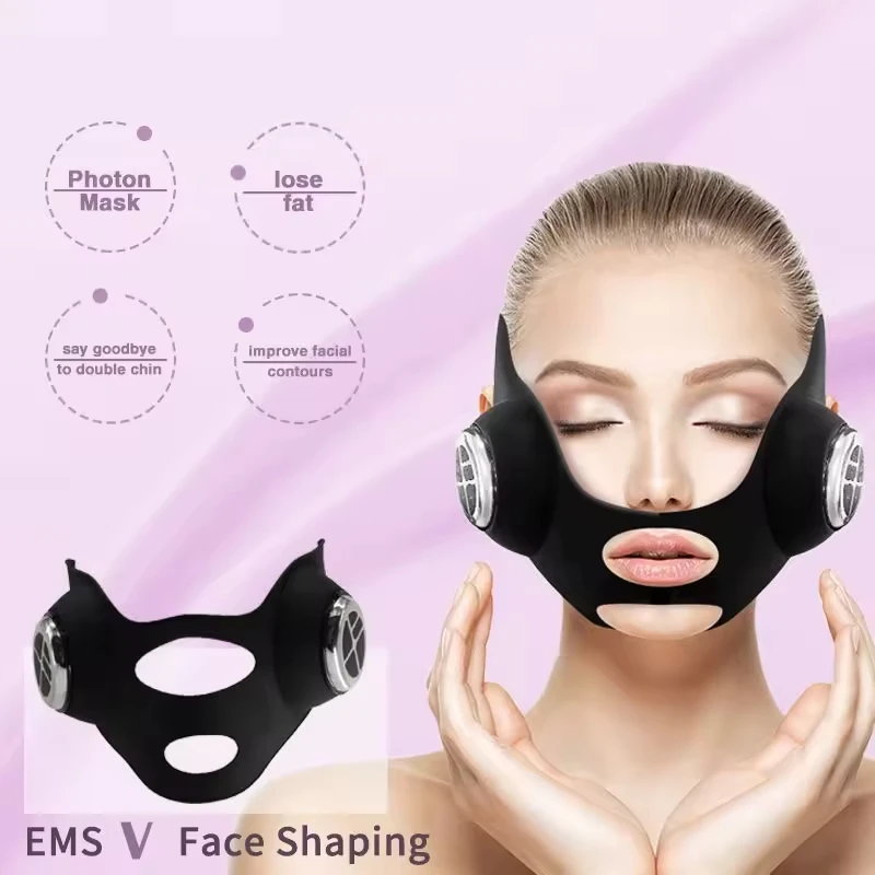 V 페이스 리프팅 EMS 페이셜 마스크 레드 블루 라이 - Galvanic Skin Sensor 리뷰 및 가격