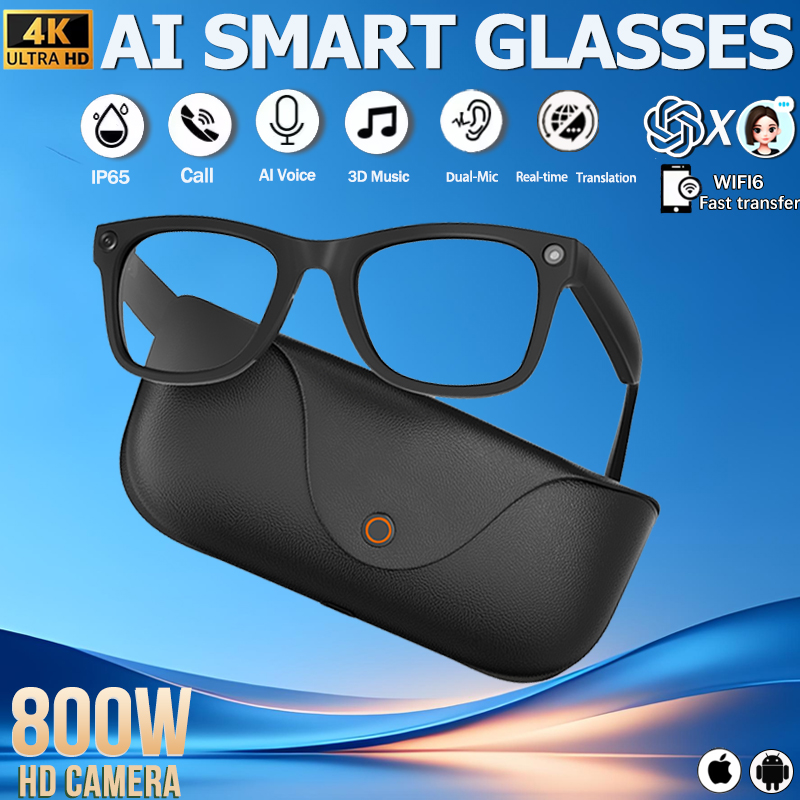 2026 정품 가죽 2000mAh 충전 케이스 8MP  - Smart Glasses Lens 리뷰 및 가격