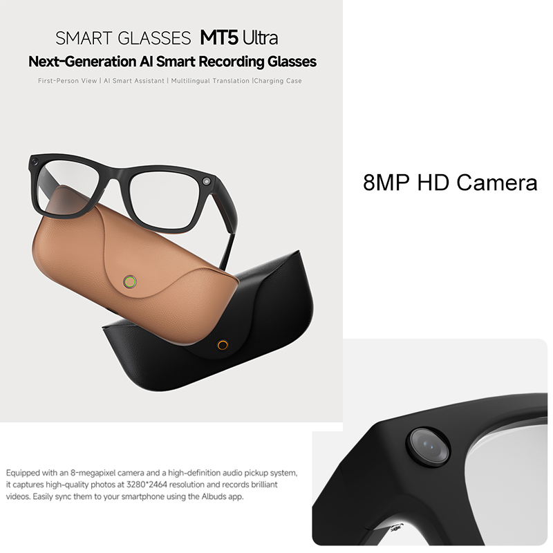 2026 정품 가죽 2000mAh 충전 케이스 8MP  - Smart Glasses Lens 리뷰 및 가격