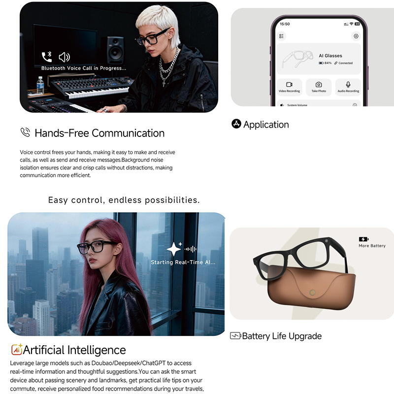 2026 정품 가죽 2000mAh 충전 케이스 8MP  - Smart Glasses Lens 리뷰 및 가격