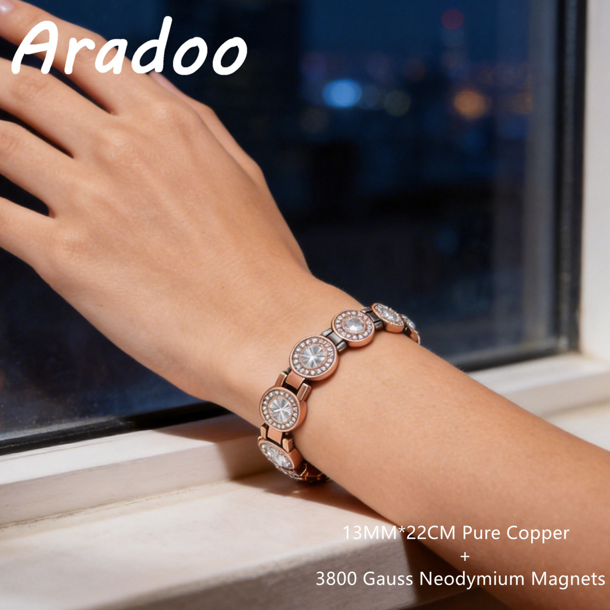 ARADOO 3800 가우스 자기 크리스탈 팔찌 – 여 - Meditation Headband Eeg 리뷰 및 가격