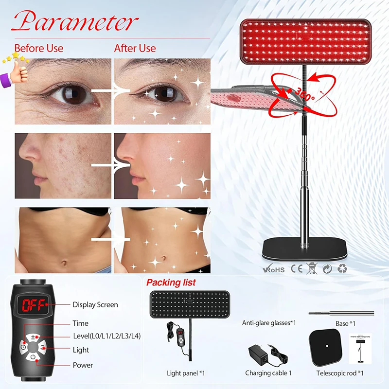 근적외선 패널 660nm 850nm 적색광 램프(타이머 - Galvanic Skin Sensor 리뷰 및 가격